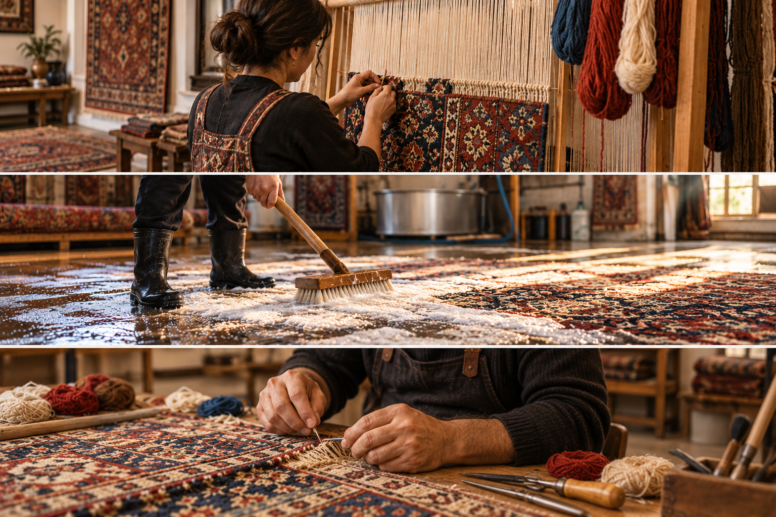 Rug weaving, cleaning, and restoration