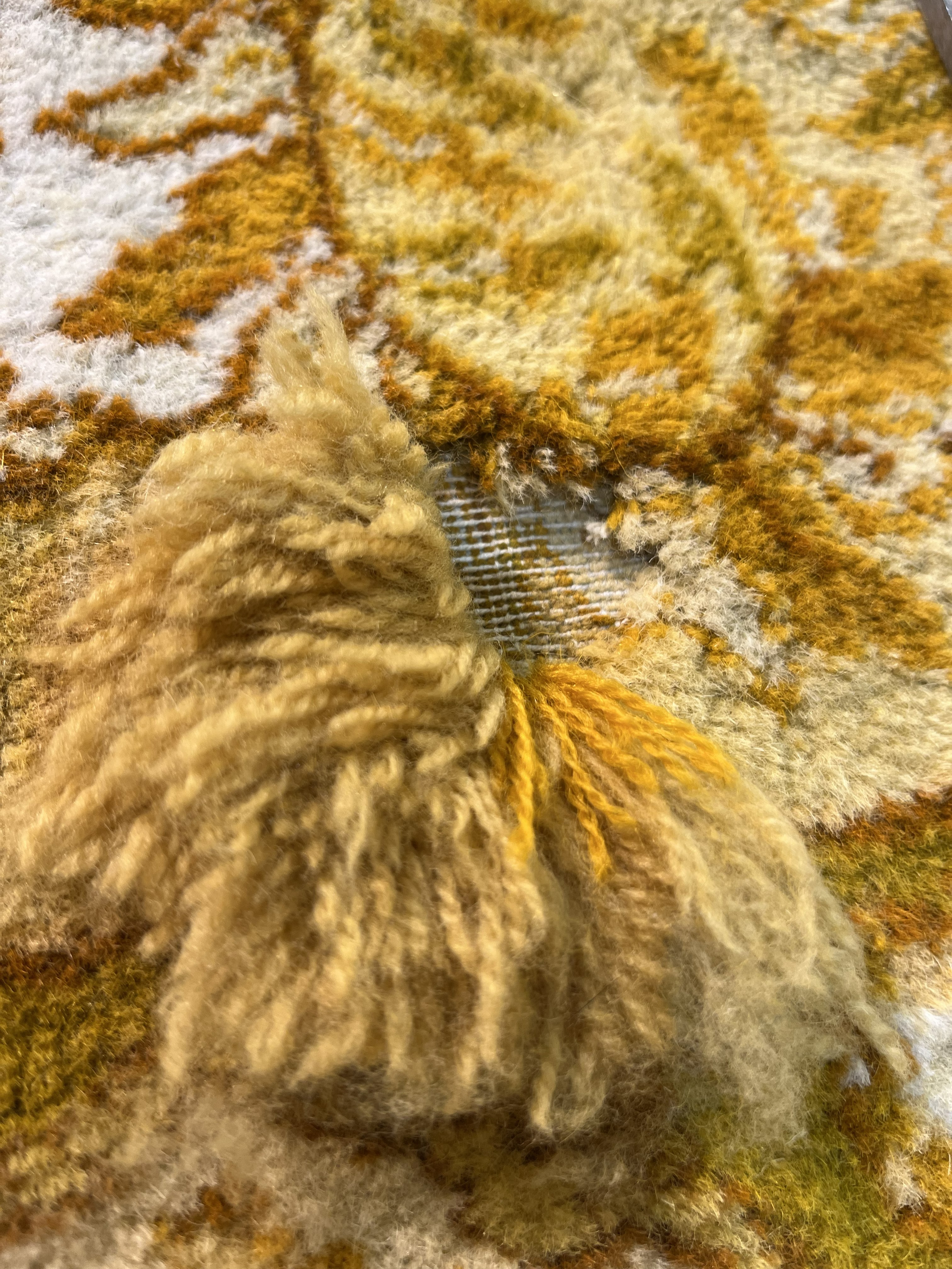 Rug before restoration
