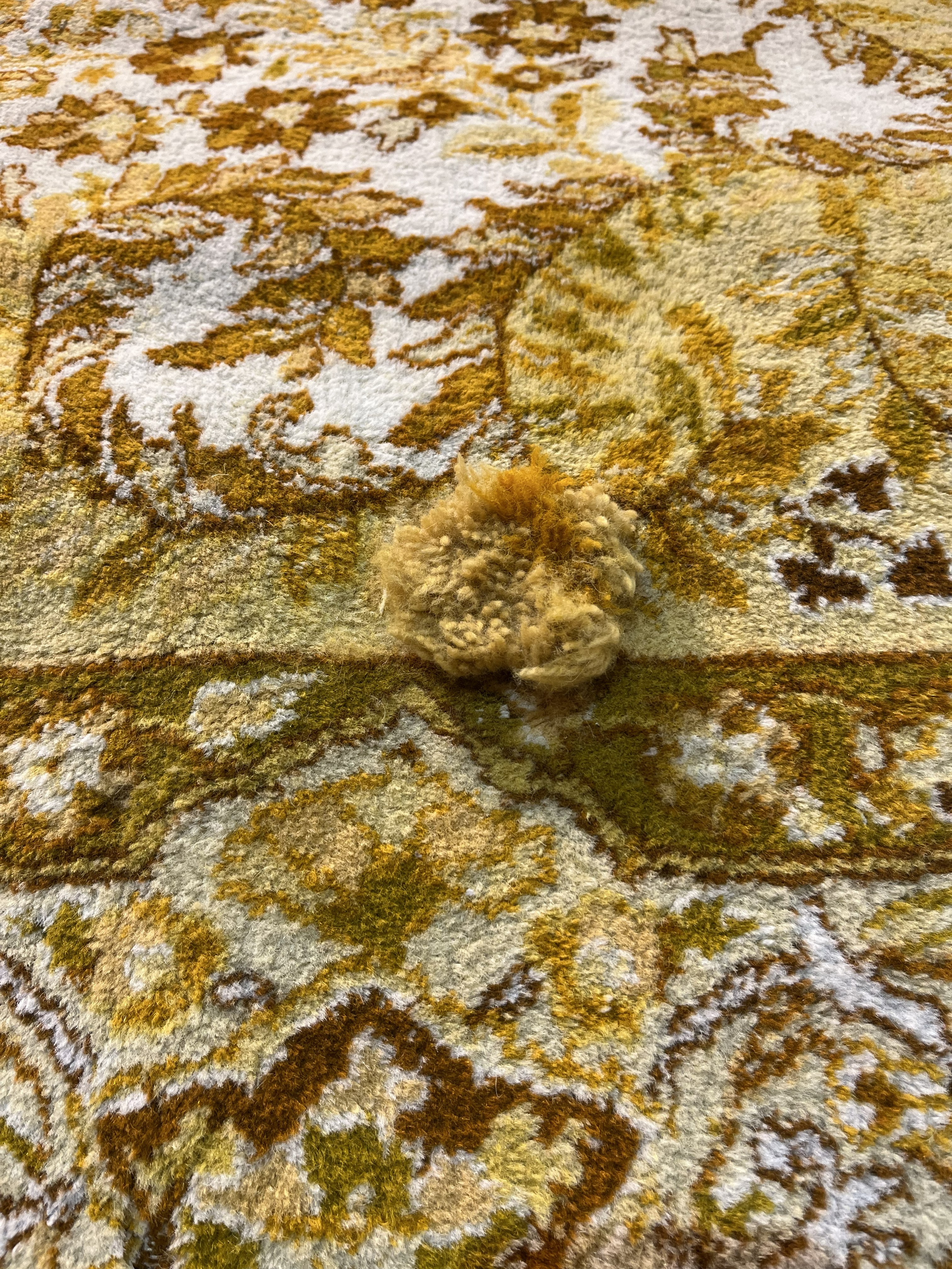 Rug during restoration